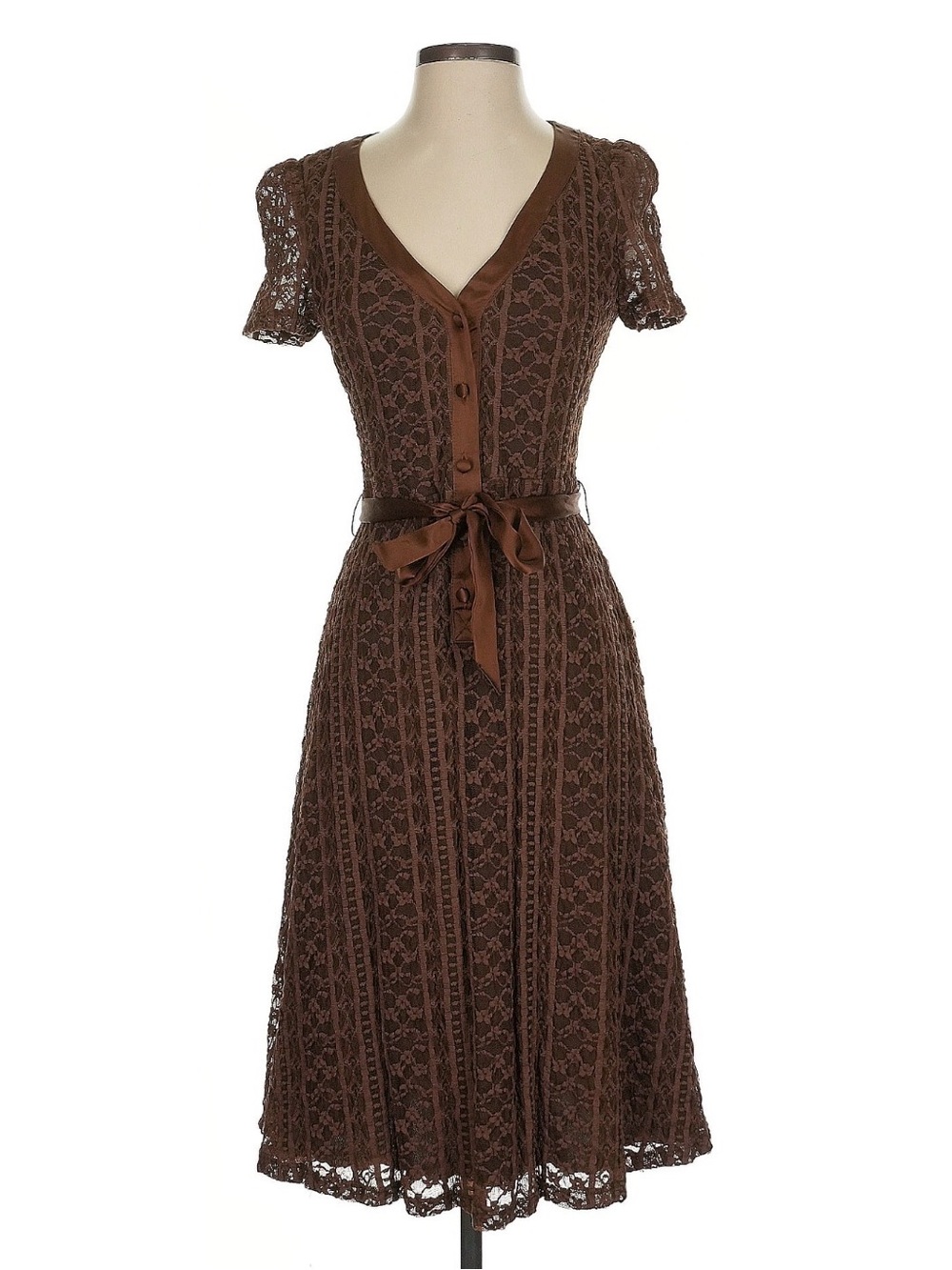 Vintage Brown Lace Betsey Johnson Dress